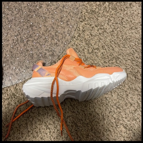 Orange and White Berness Sneakers - Picture 4 of 11